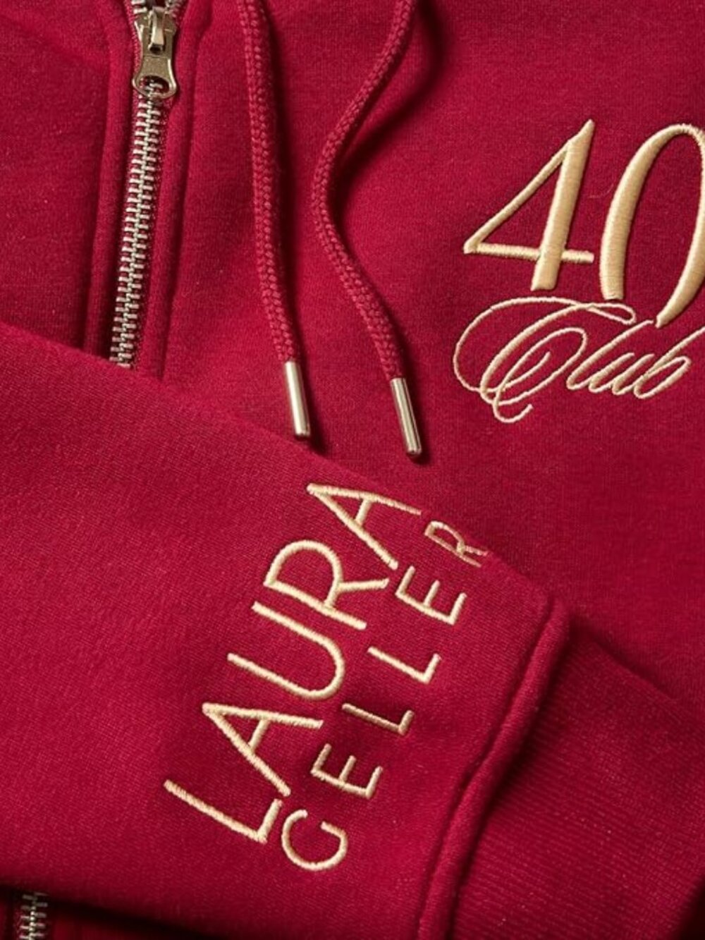 LAURA GELLER NEW YORK 40+ Club Zip-Up Sweatshirt - Picture 3 of 12